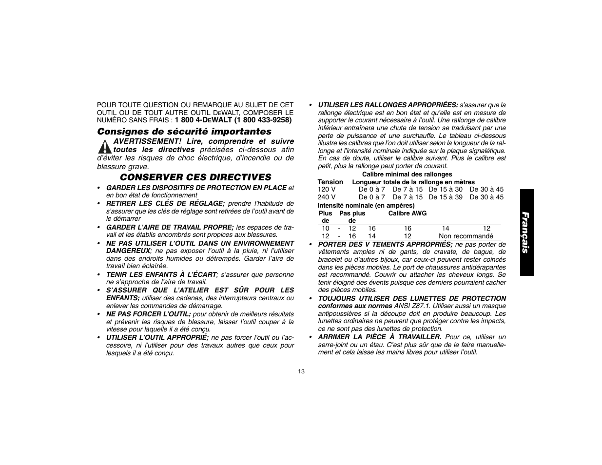 DeWalt D28700 User Manual | Page 15 / 44