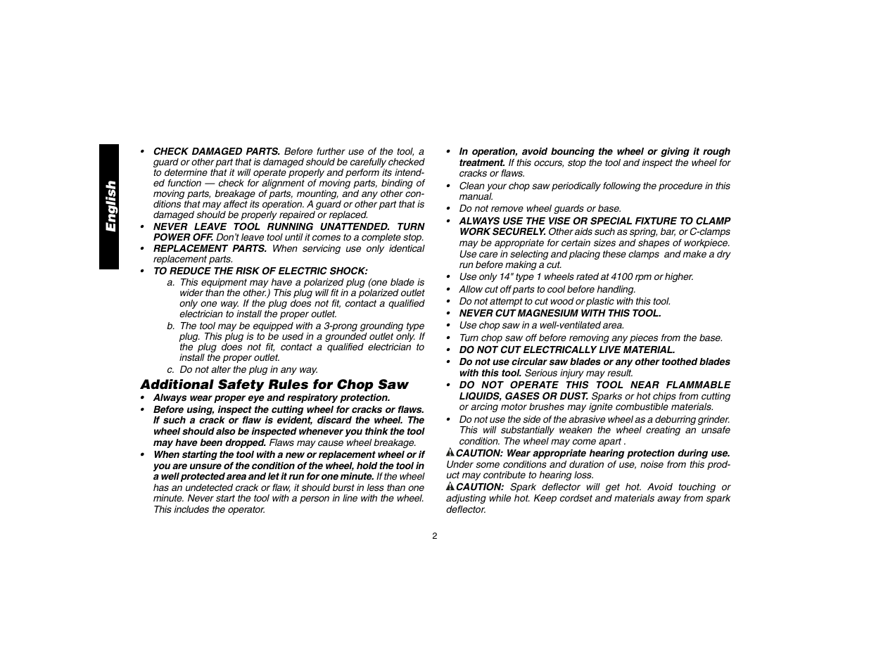 DeWalt D28700 User Manual | Page 4 / 44