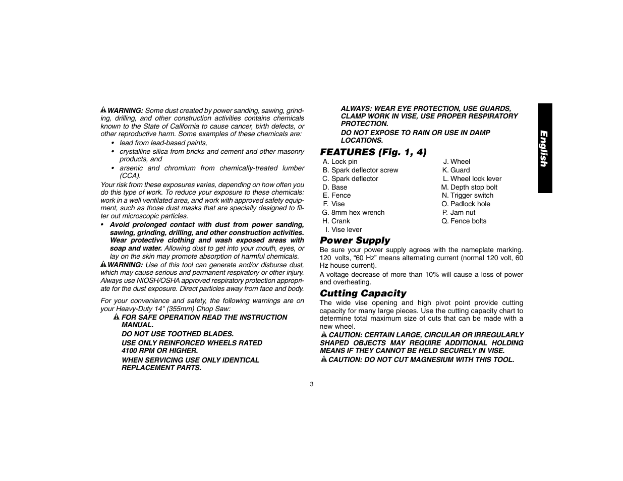 DeWalt D28700 User Manual | Page 5 / 44
