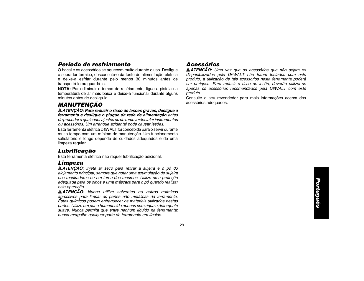 DeWalt D26411 User Manual | Page 31 / 32
