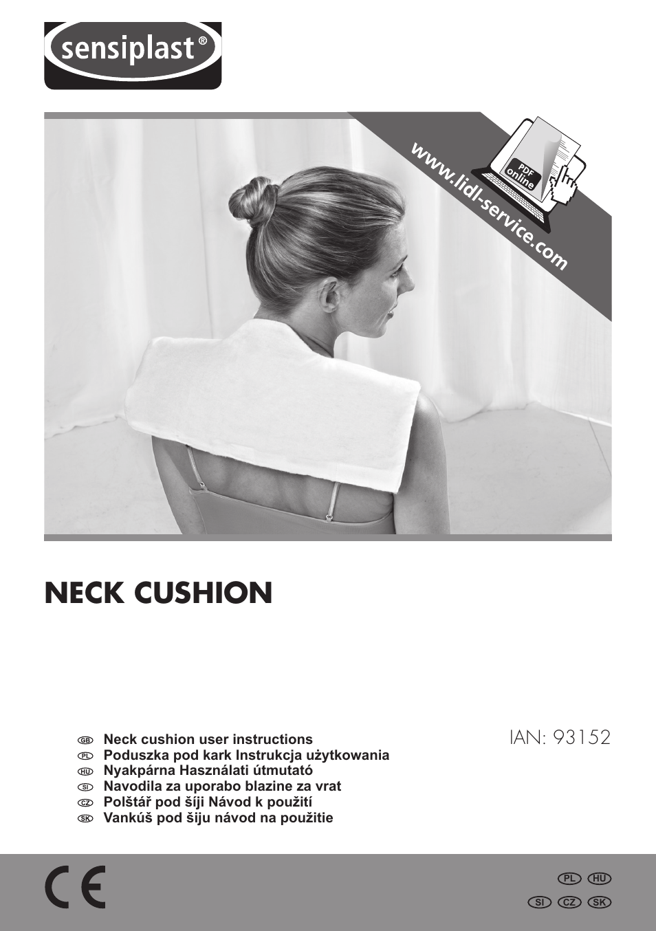 Sensiplast Moor Mud Neck Pillow User Manual | 16 pages