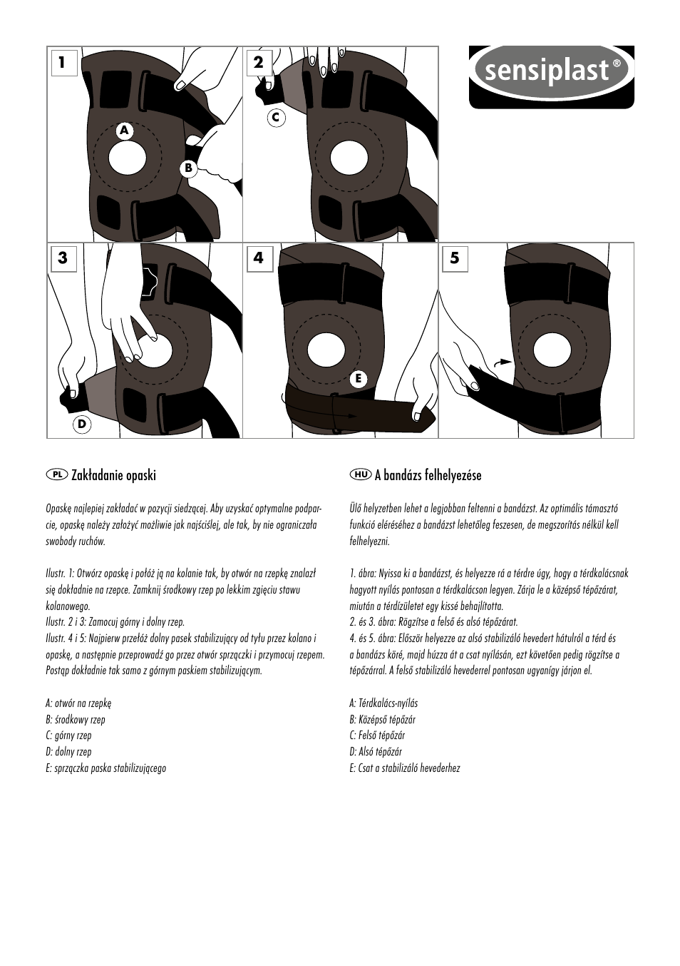 Sensiplast Pro Comfort Knee Brace User Manual | Page 19 / 24