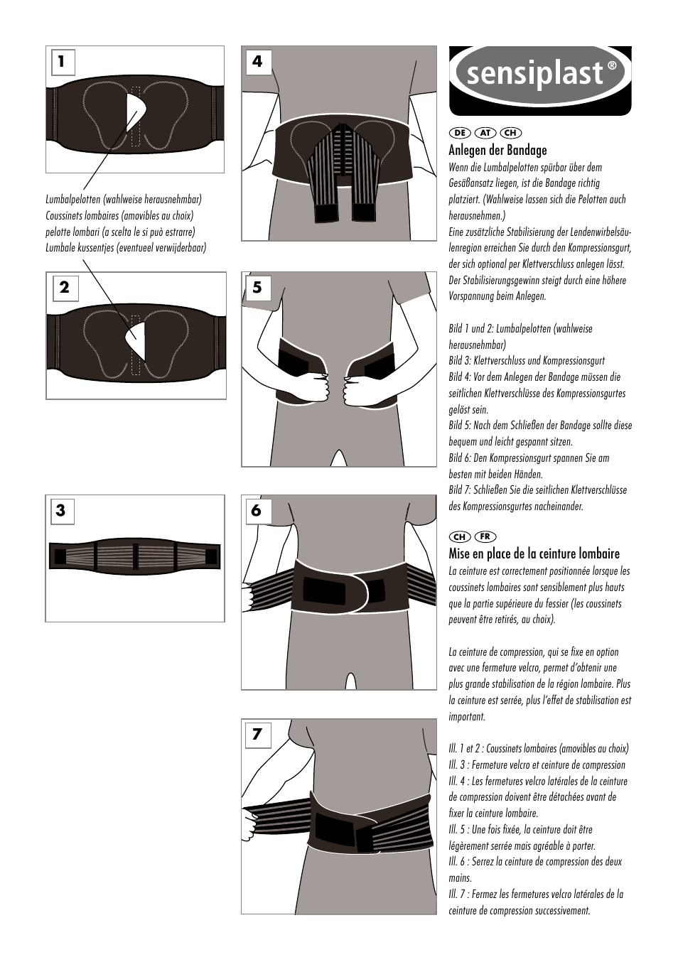 Sensiplast Pro Comfort Back Brace User Manual | Page 3 / 24