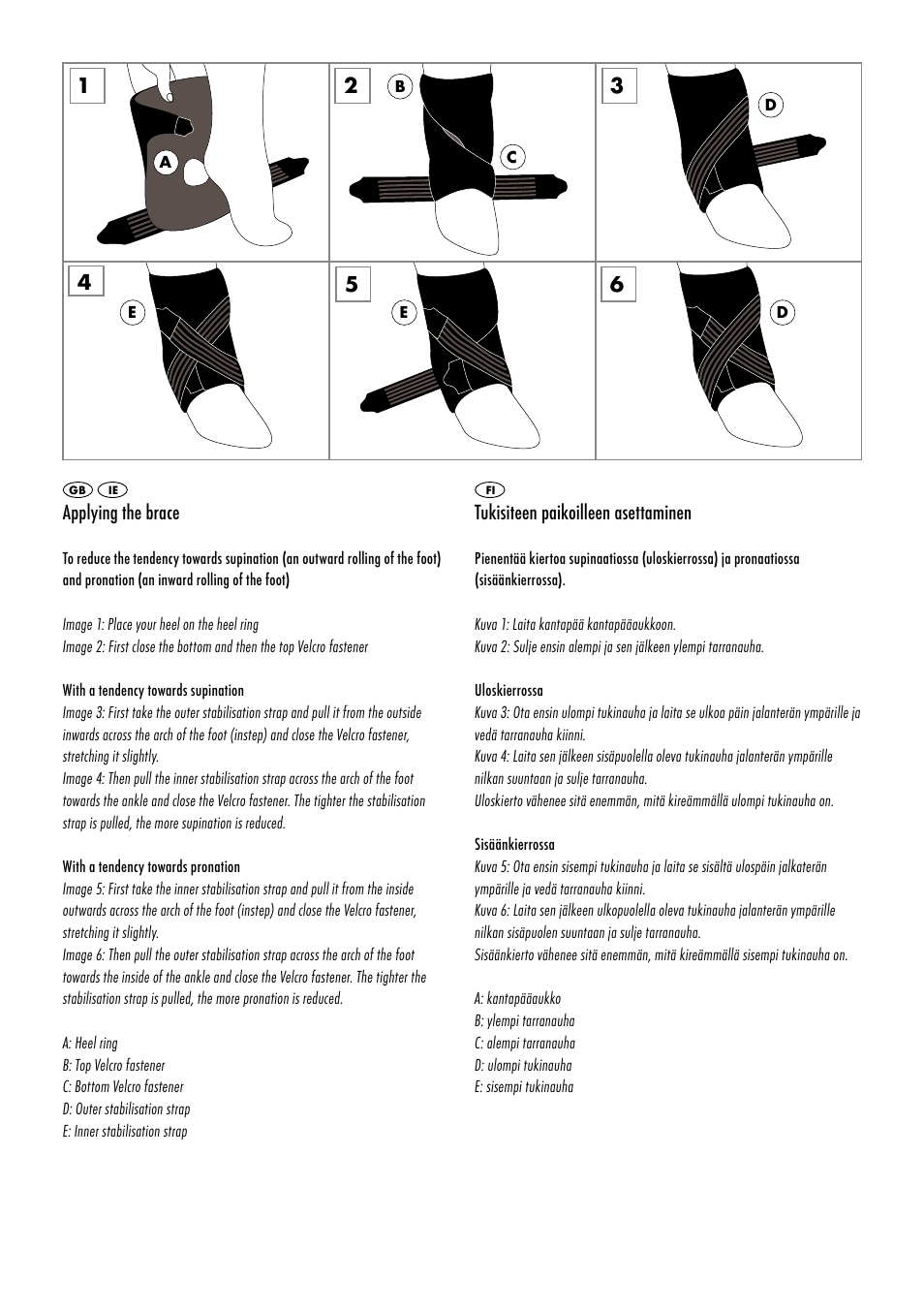 Sensiplast Pro Comfort Ankle Brace User Manual | Page 15 / 24