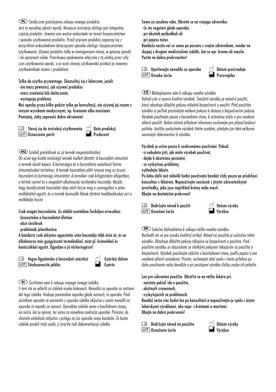 Sensiplast Pro Comfort Ankle Brace User Manual | Page 18 / 24