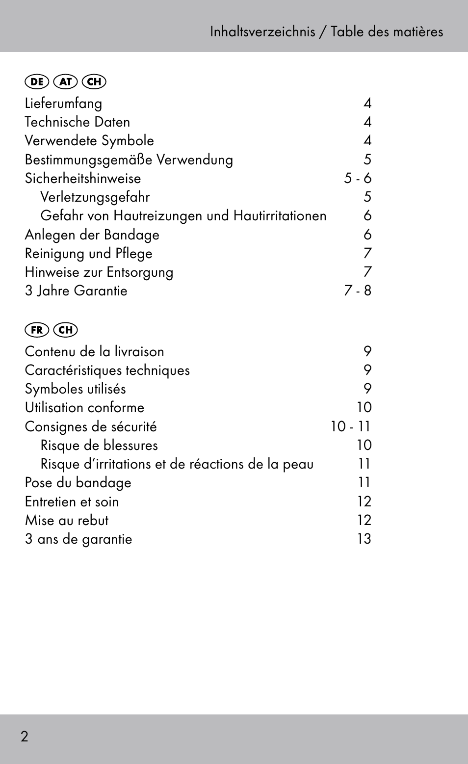 Sensiplast Ankle Brace User Manual | Page 2 / 24