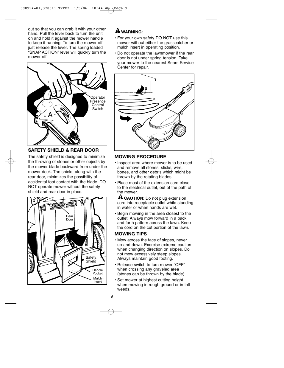 Craftsman 900.370511 User Manual | Page 9 / 32