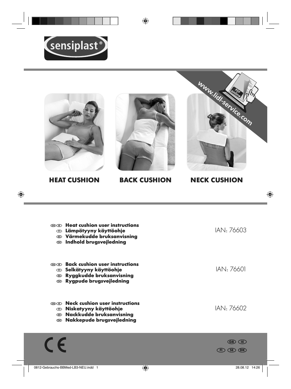 Sensiplast Moor Mud Pillow User Manual | 16 pages