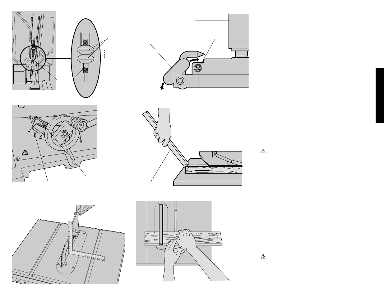 Français, Montage sur établi | DeWalt DW744 User Manual | Page 21 / 37