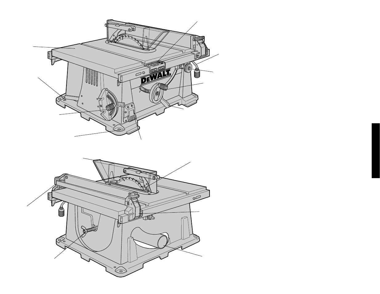 Español, Desempacado, Ensamblaje | DeWalt DW744 User Manual | Page 29 / 37