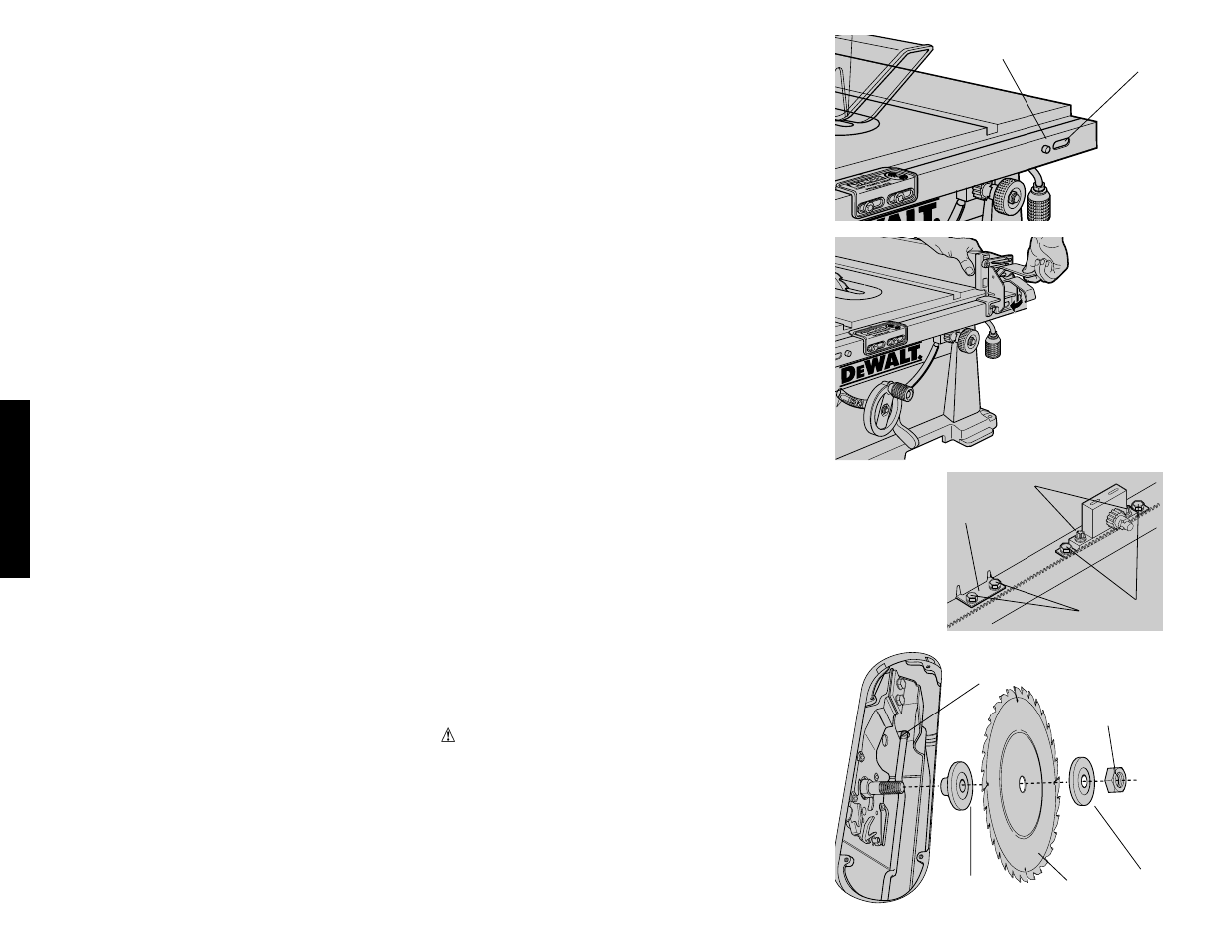 Montaje en banco, Español | DeWalt DW744 User Manual | Page 30 / 37