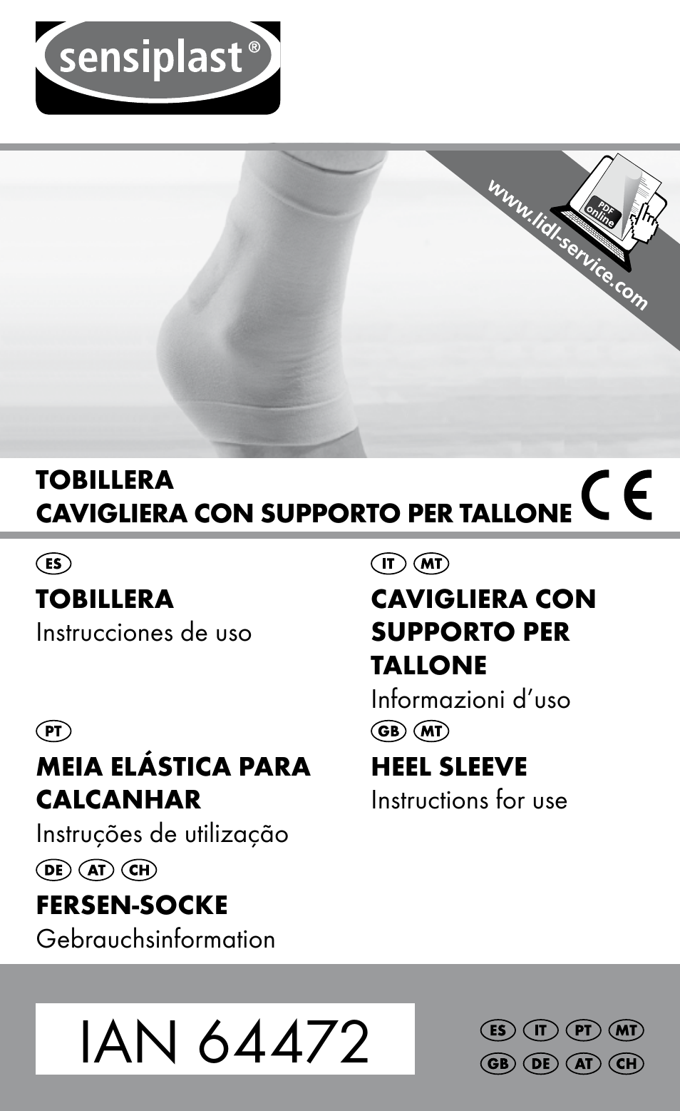 Sensiplast HEEL SLEEVE User Manual | 20 pages