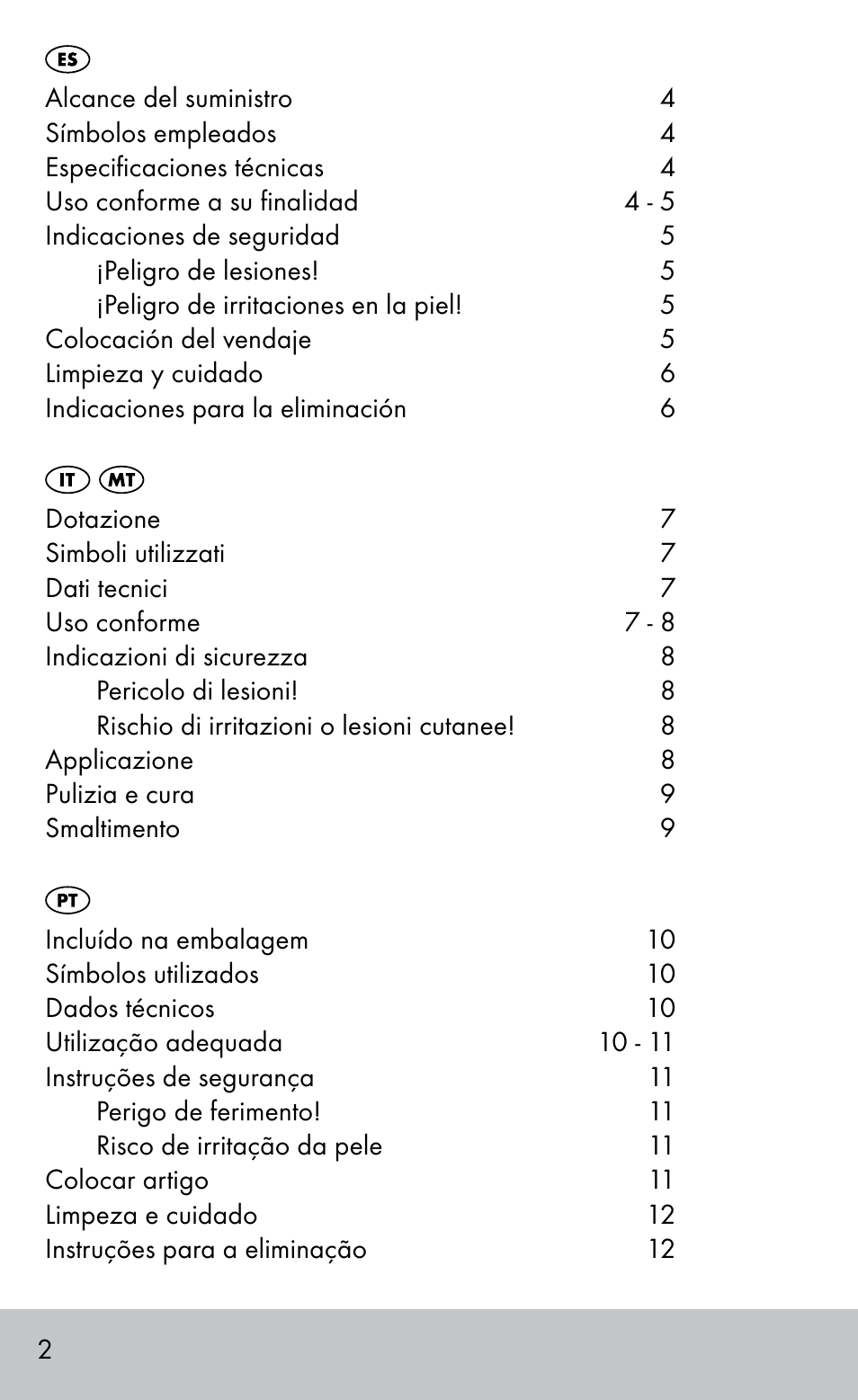 Sensiplast HEEL SLEEVE User Manual | Page 2 / 20