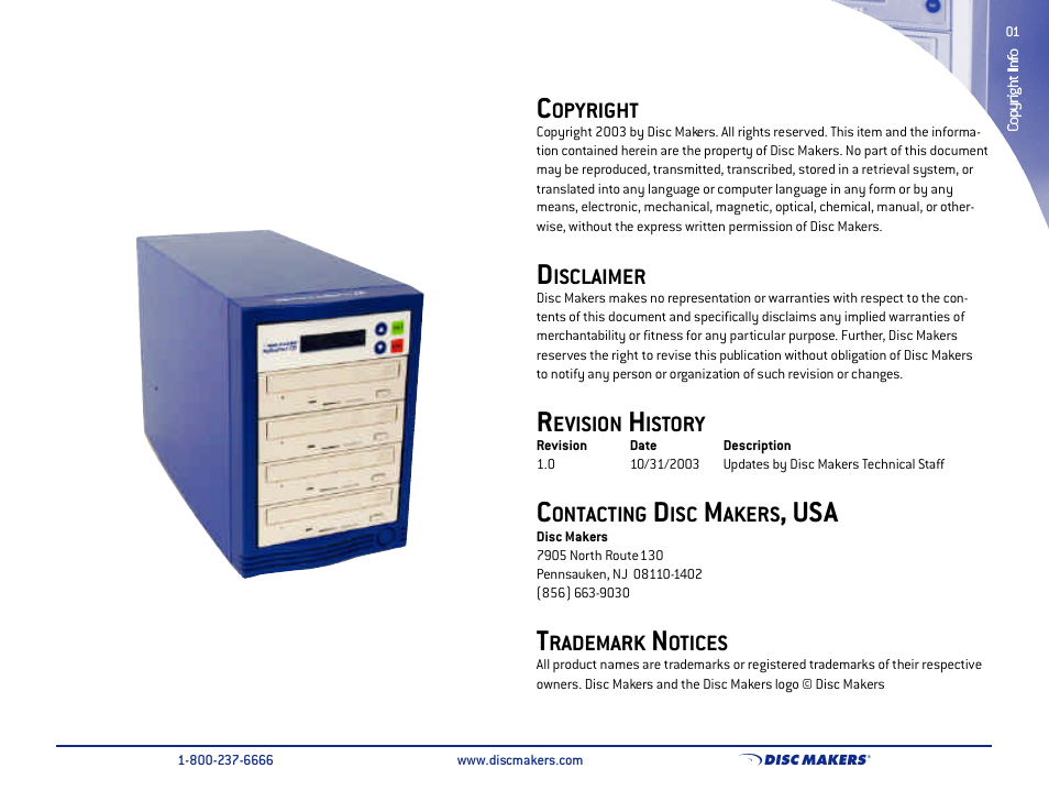 Disc Makers 1.1 User Manual | Page 2 / 15
