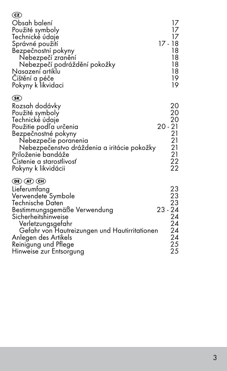 Sensiplast HEEL SLEEVE User Manual | Page 3 / 28