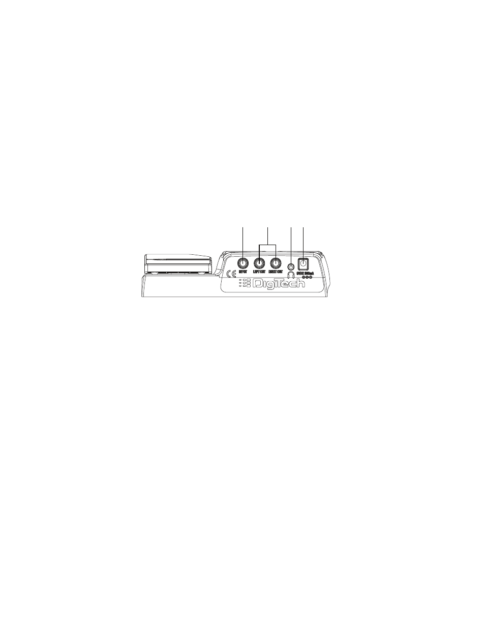 Rear panel | DigiTech RP80 User Manual | Page 9 / 32
