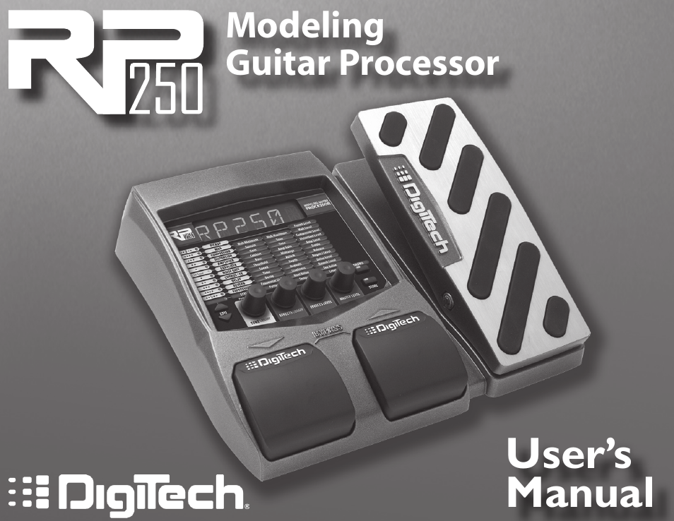 DigiTech RP250 User Manual | 56 pages