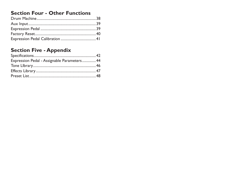 DigiTech RP250 User Manual | Page 5 / 56