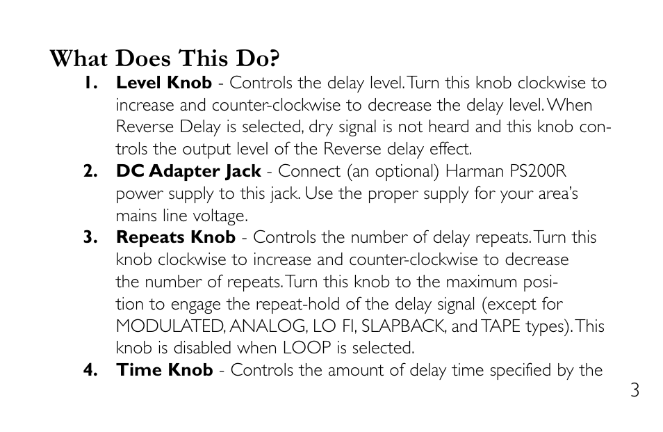 What does this do | DigiTech DL-8 User Manual | Page 7 / 28