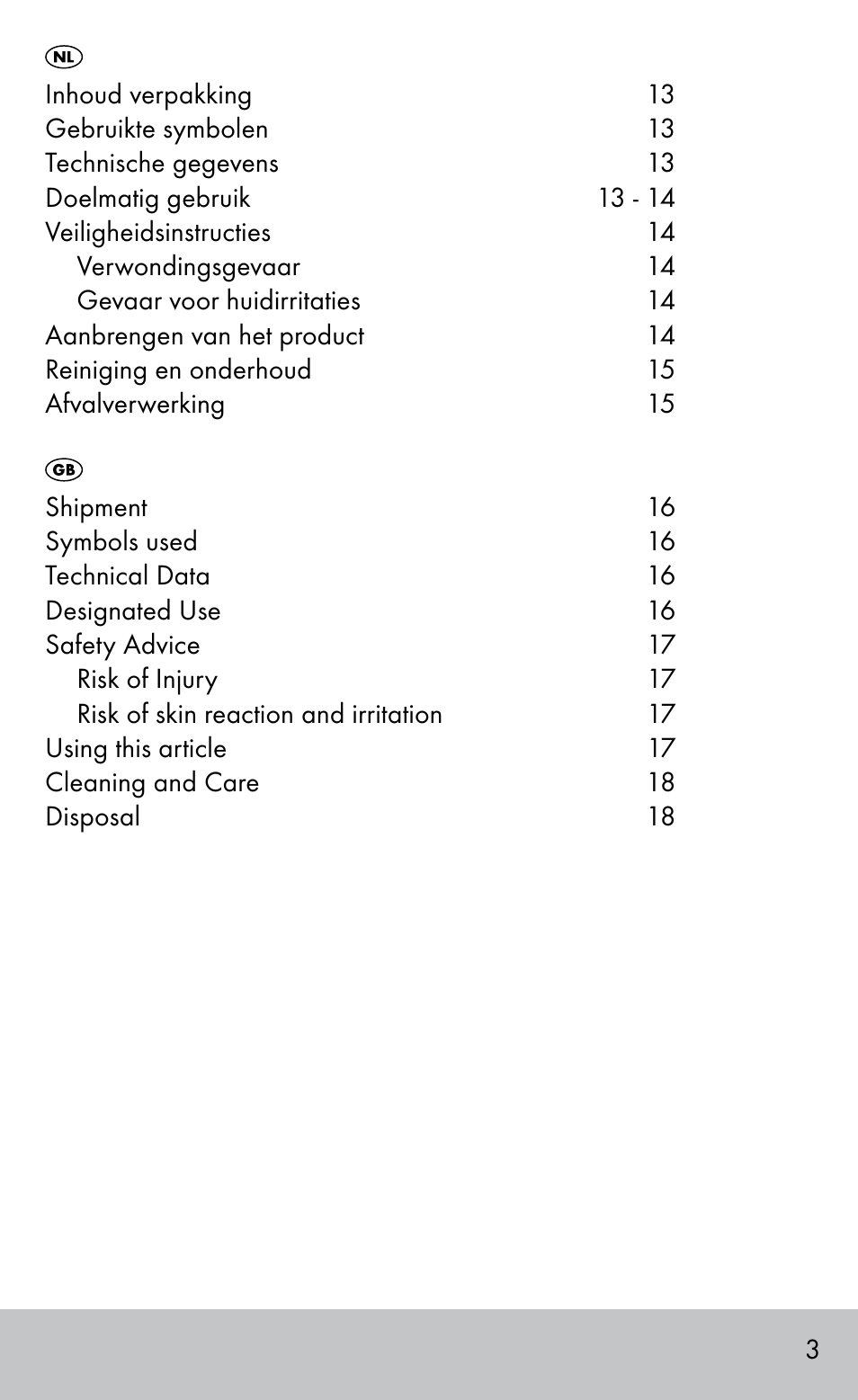 Sensiplast HEEL SLEEVE User Manual | Page 3 / 20