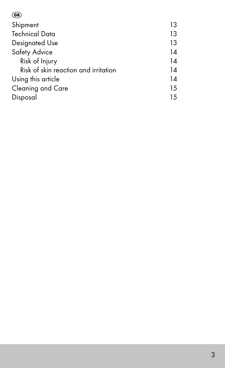 Sensiplast FINGER & TOE BANDAGES User Manual | Page 3 / 16