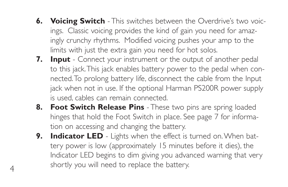 DigiTech CM-2 User Manual | Page 8 / 20