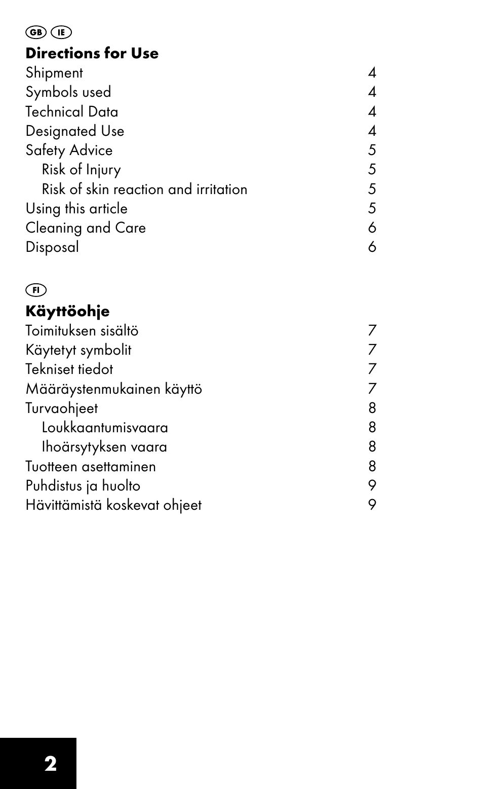 Sensiplast HEEL SLEEVE User Manual | Page 2 / 16