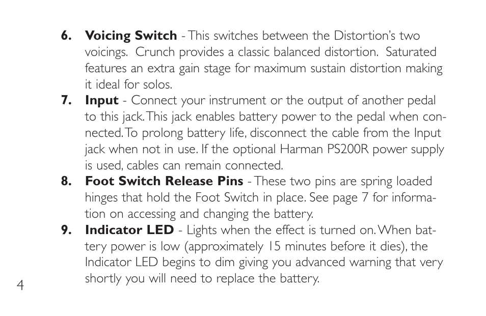 DigiTech SC-2 User Manual | Page 8 / 20