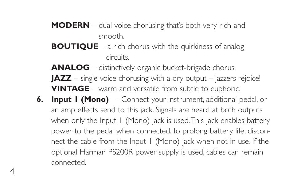 DigiTech CR-7 User Manual | Page 8 / 20