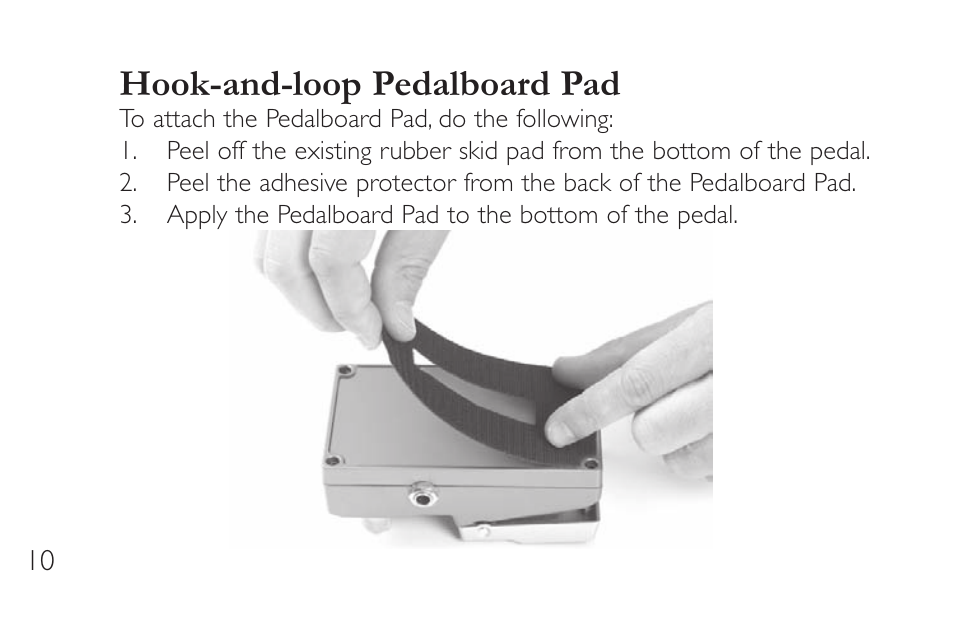 Hook-and-loop pedalboard pad | DigiTech TL-2 User Manual | Page 14 / 20