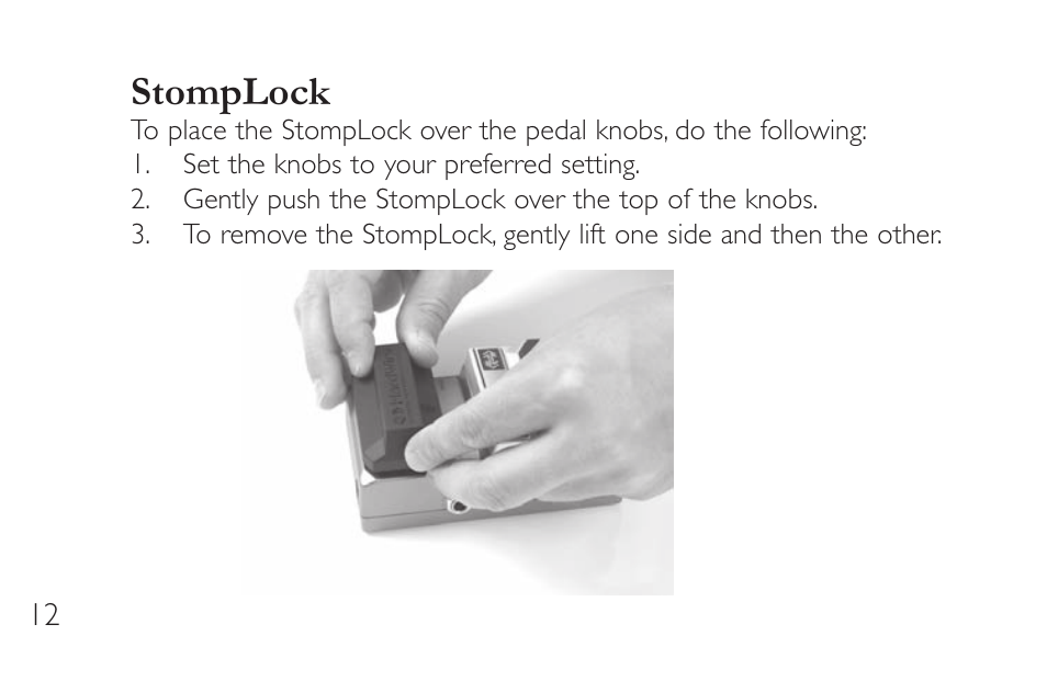 Stomplock | DigiTech TL-2 User Manual | Page 16 / 20