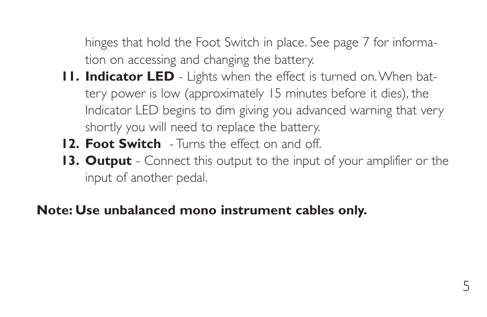 DigiTech TL-2 User Manual | Page 9 / 20