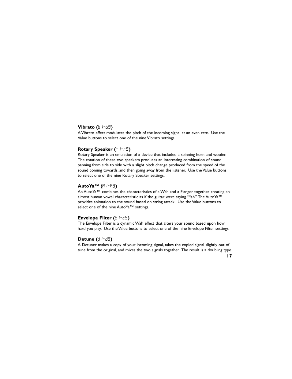DigiTech RP50 User Manual | Page 21 / 28