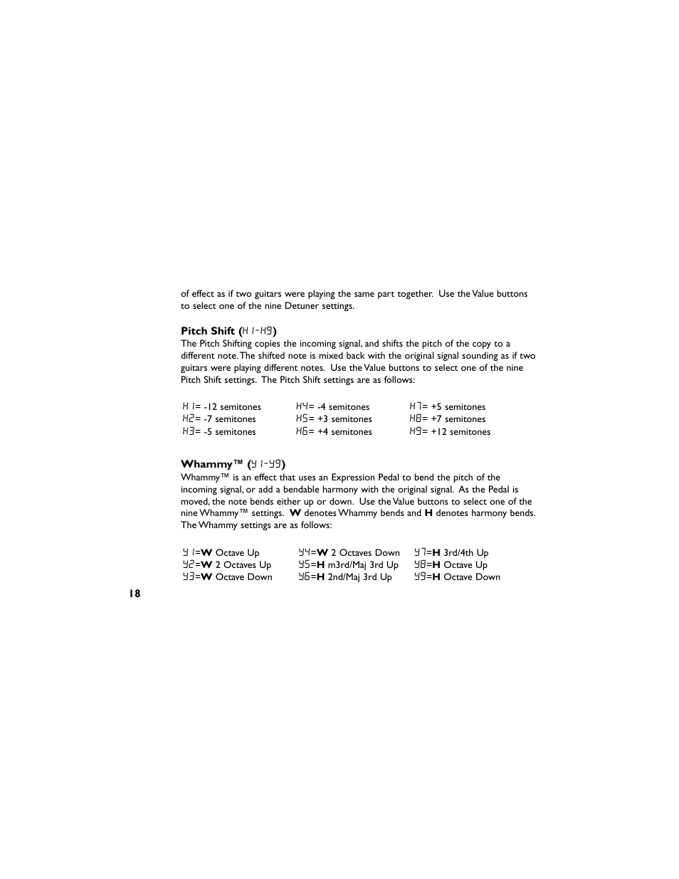 DigiTech RP50 User Manual | Page 22 / 28