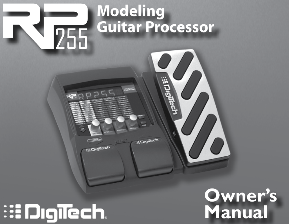 DigiTech RP255 User Manual | 56 pages