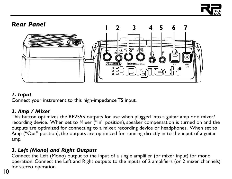 DigiTech RP255 User Manual | Page 16 / 56