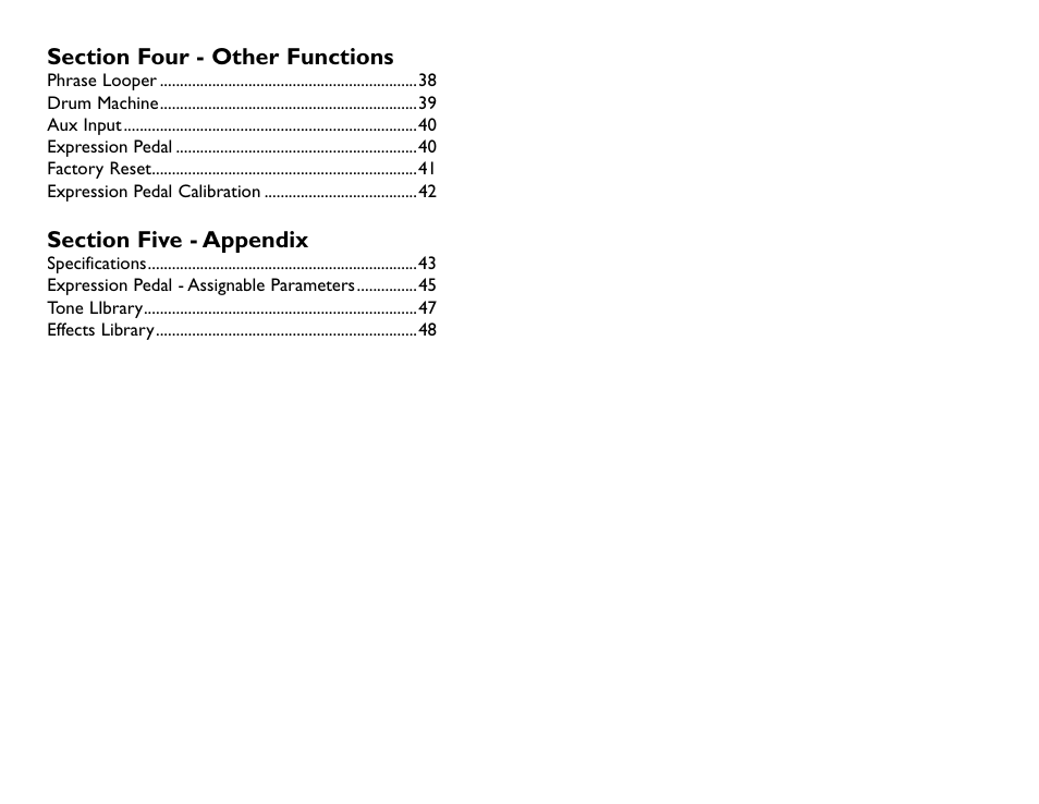 DigiTech RP255 User Manual | Page 5 / 56