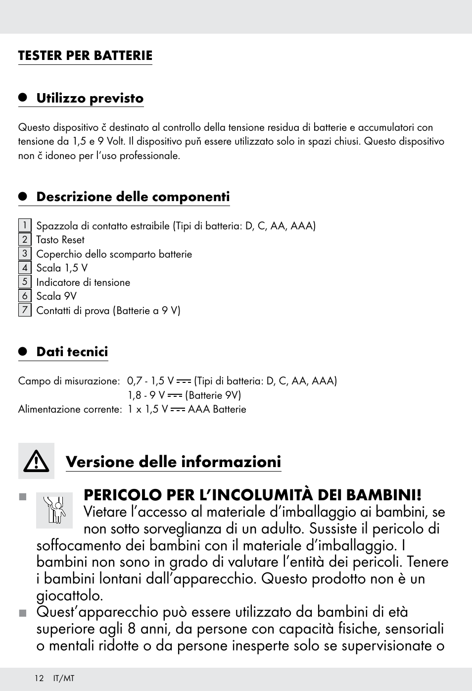 Tronic H12276 User Manual | Page 12 / 35