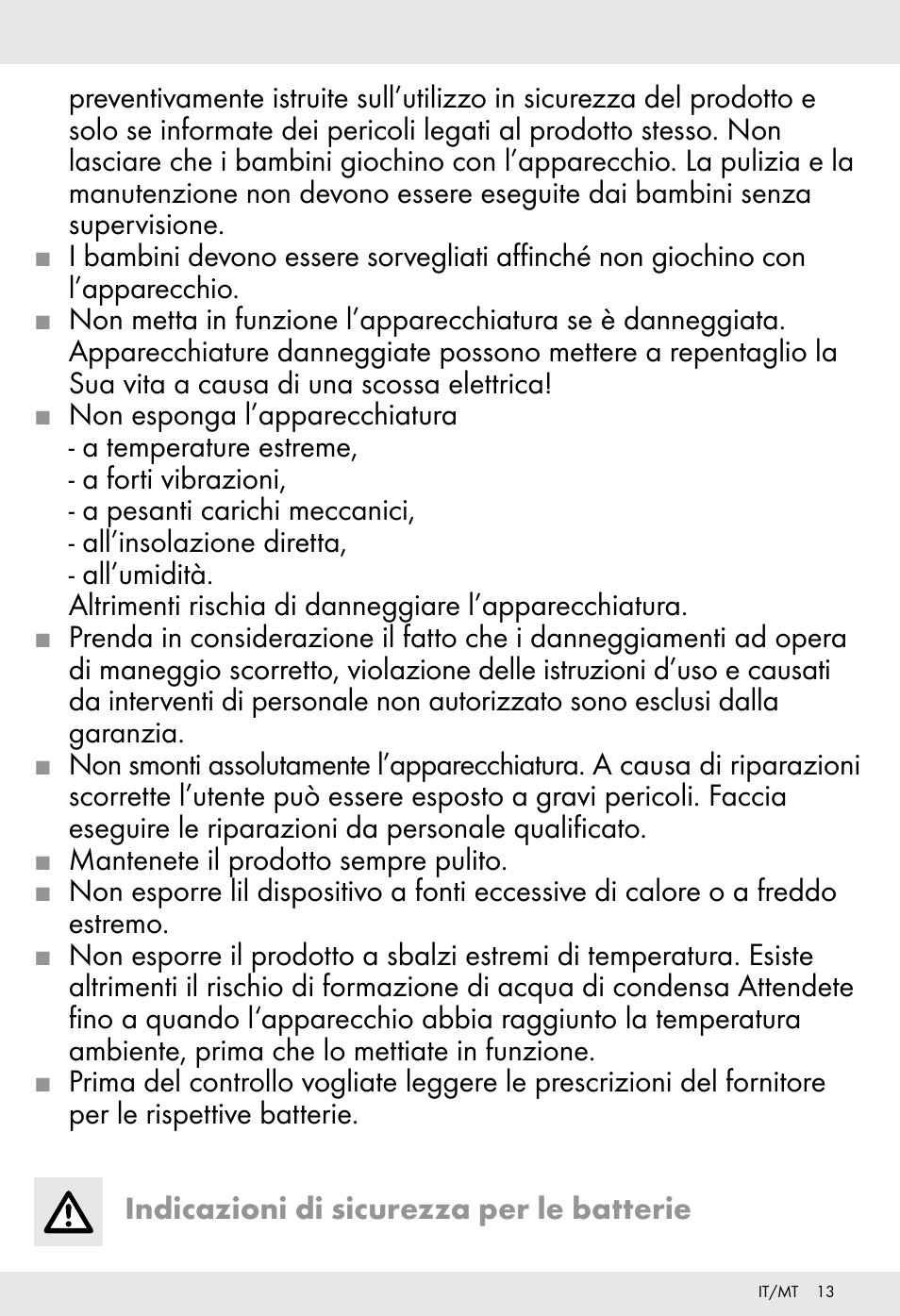 Tronic H12276 User Manual | Page 13 / 35