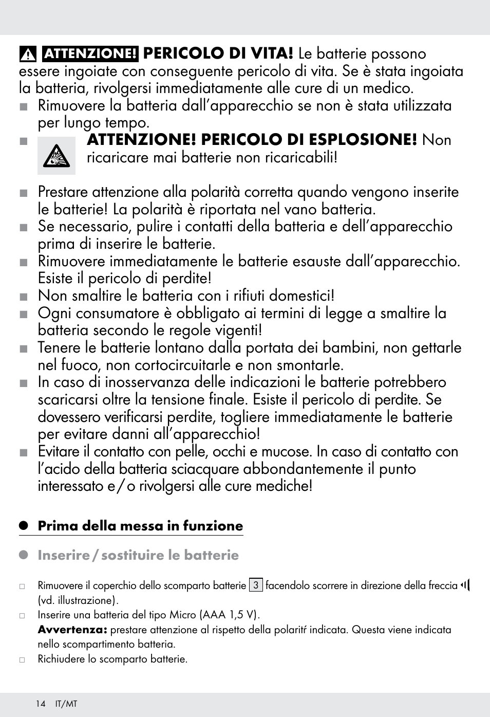 Tronic H12276 User Manual | Page 14 / 35