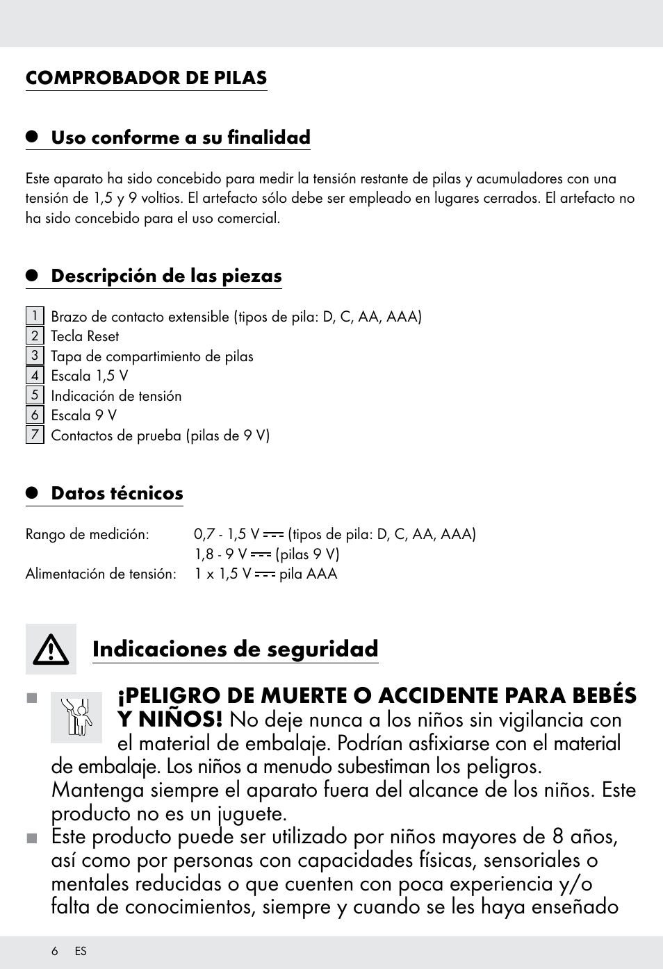 Tronic H12276 User Manual | Page 6 / 35