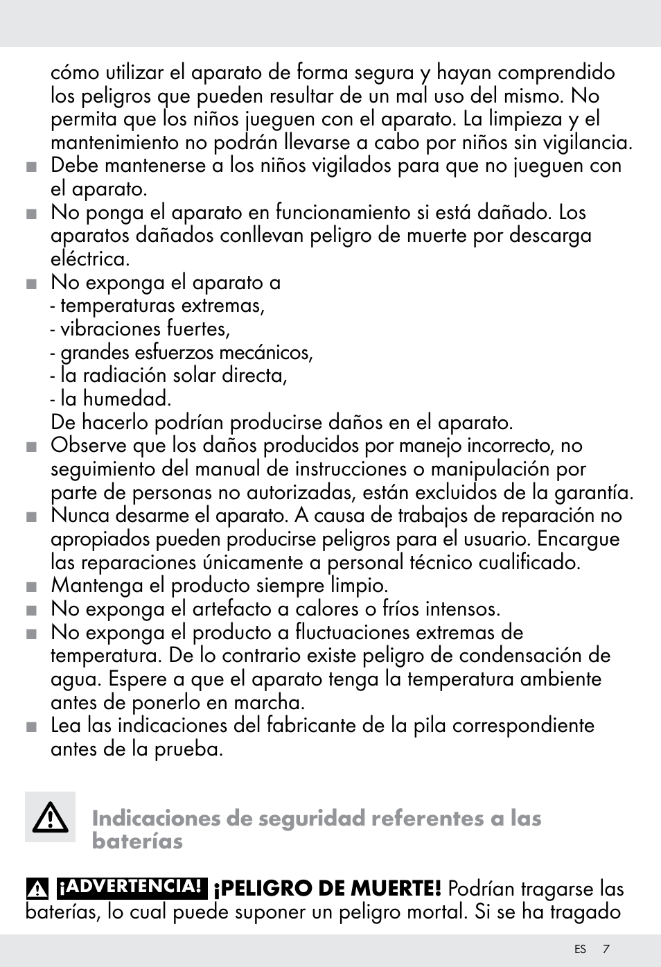 Tronic H12276 User Manual | Page 7 / 35