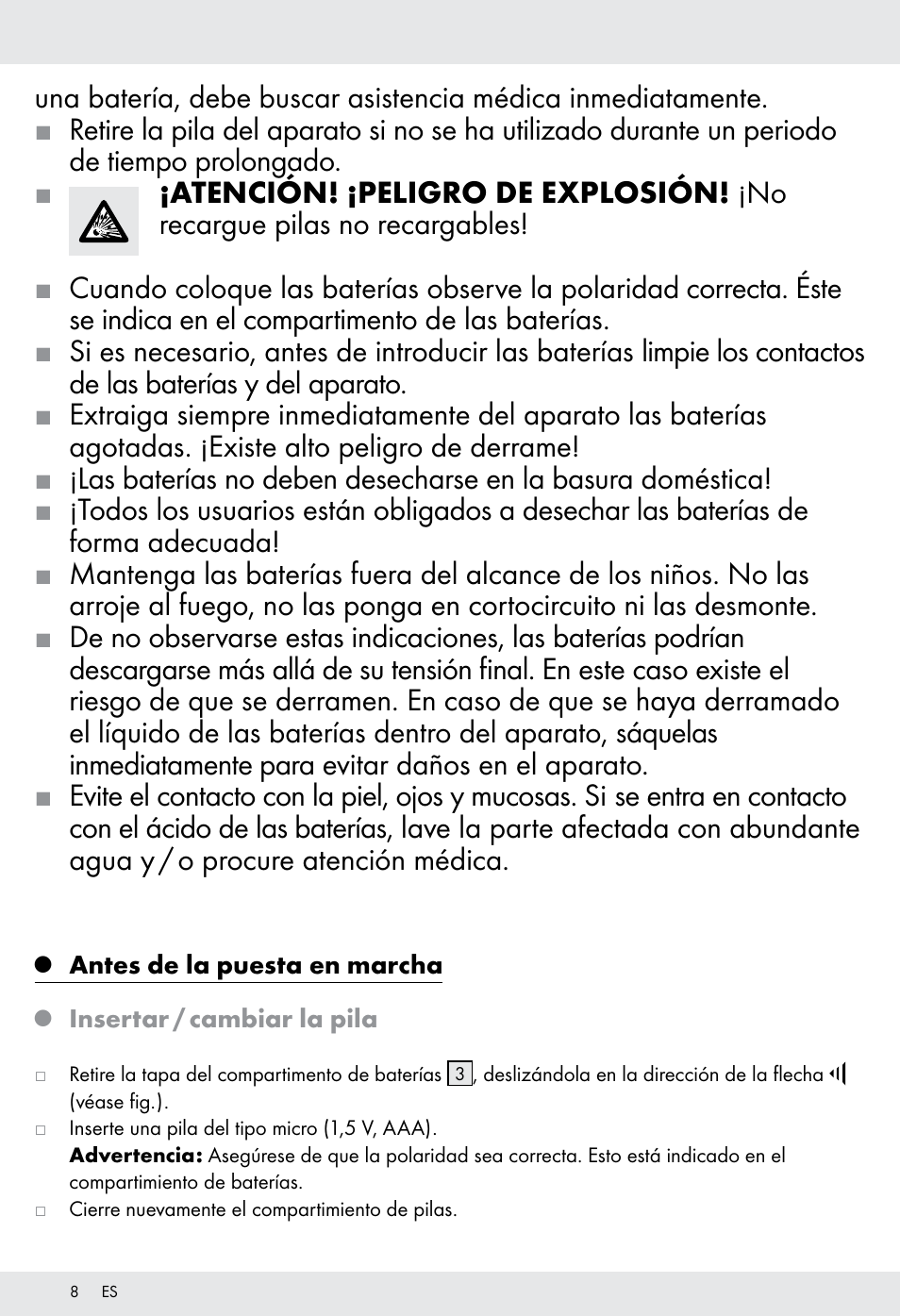 Tronic H12276 User Manual | Page 8 / 35