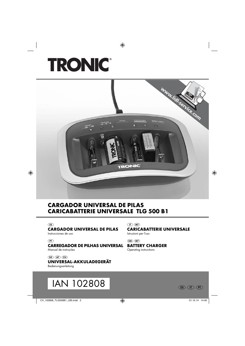 Tronic TLG 500 B1 User Manual | 64 pages