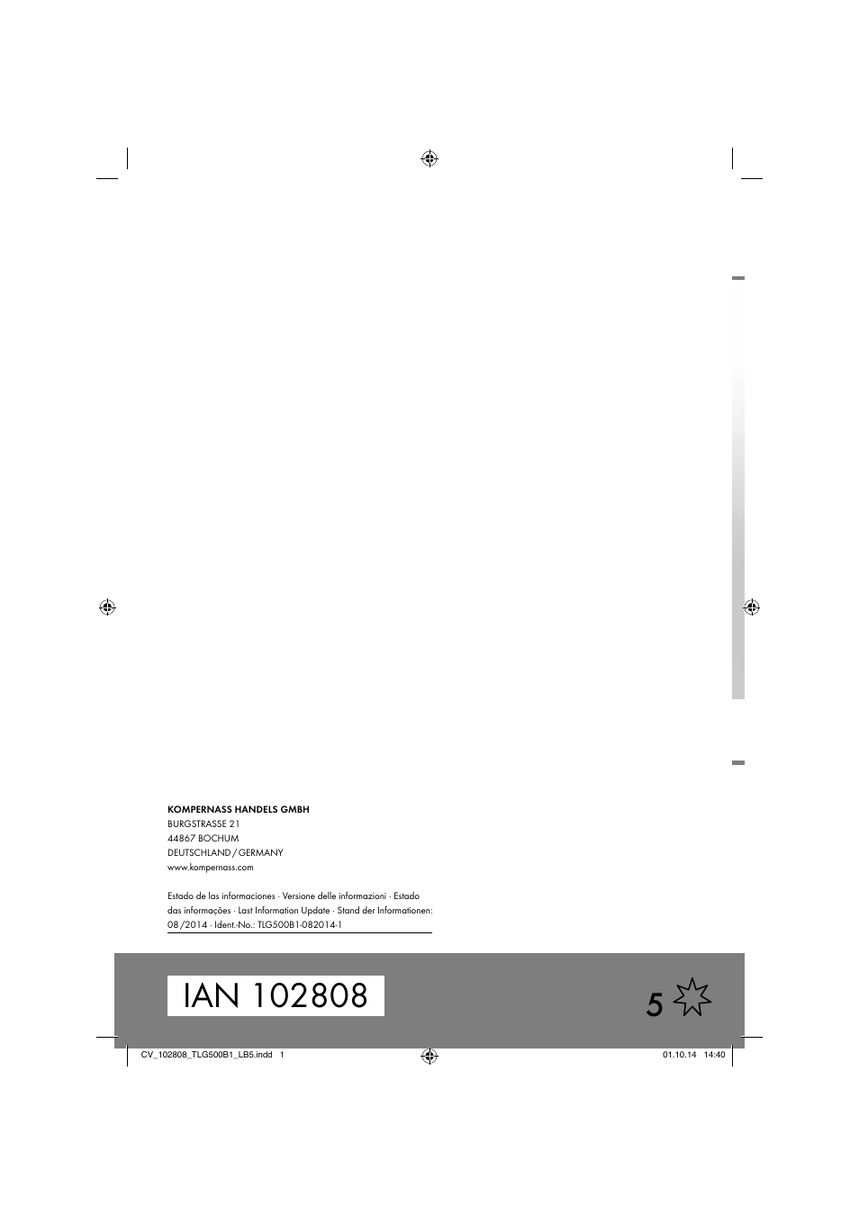 Tronic TLG 500 B1 User Manual | Page 64 / 64