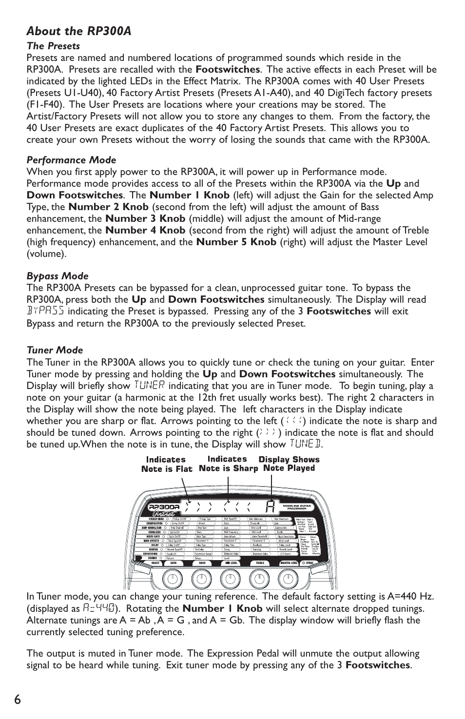 About the rp300a | DigiTech RP300A User Manual | Page 10 / 28