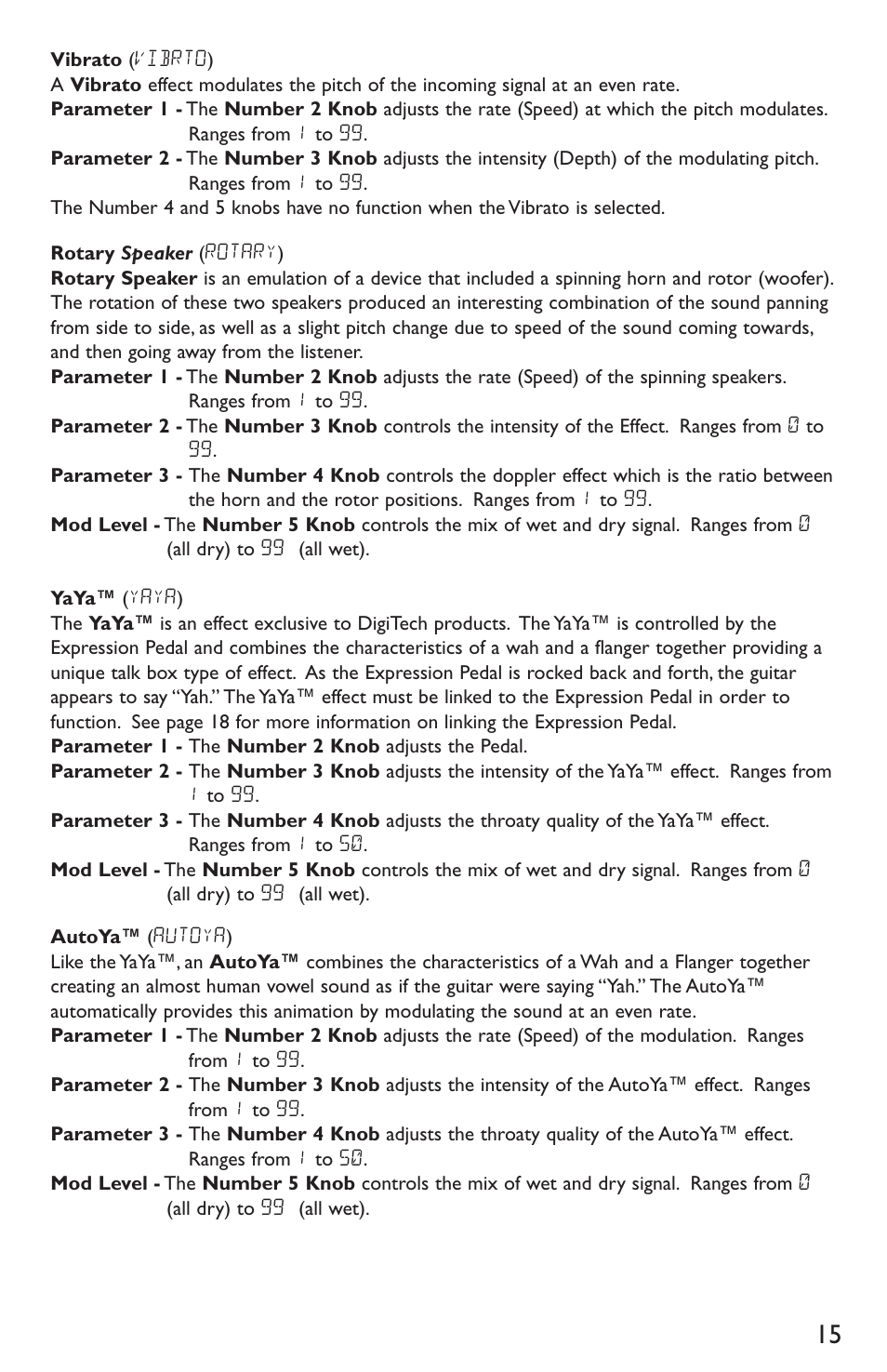 DigiTech RP300A User Manual | Page 19 / 28