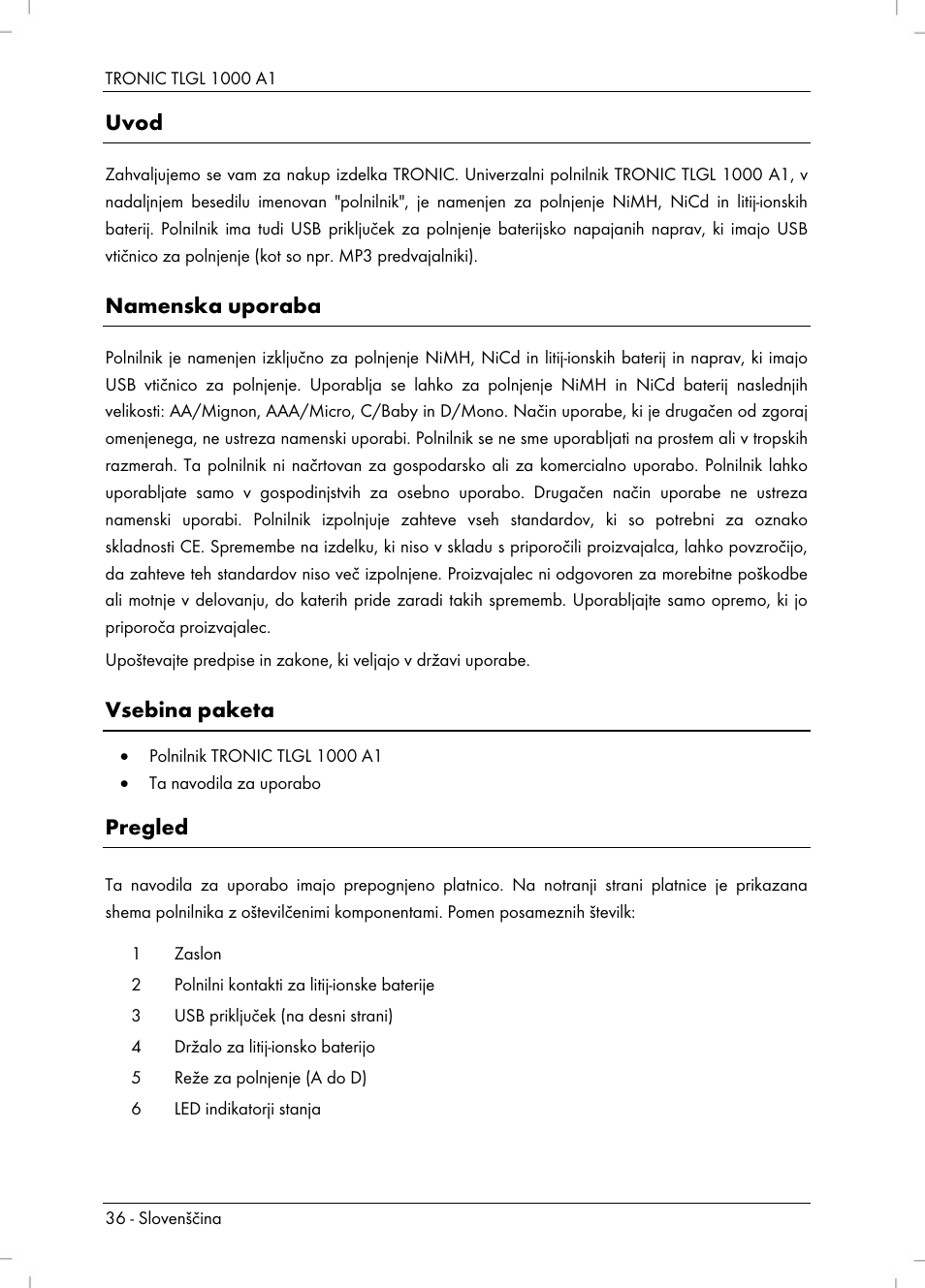 Tronic TLGL 1000 A1 User Manual | Page 38 / 82