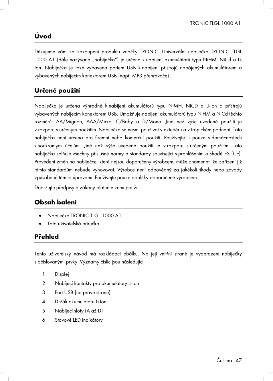 Tronic TLGL 1000 A1 User Manual | Page 49 / 82