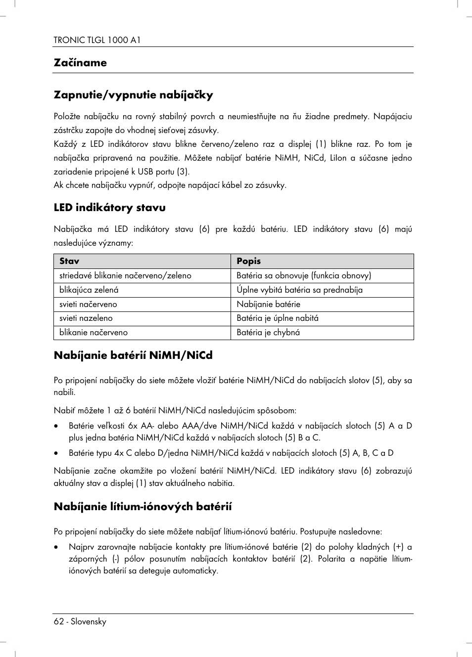 Tronic TLGL 1000 A1 User Manual | Page 64 / 82